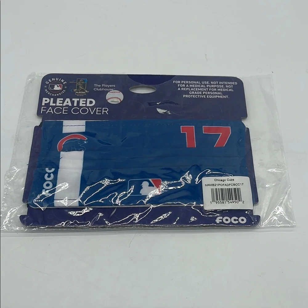 FOCO Chicago Cubs Pleated Face Cover